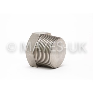 1/8" BSPT Hex Head Plug in 316/316L SS